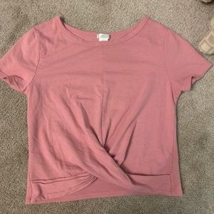 muave bozzolo crop top